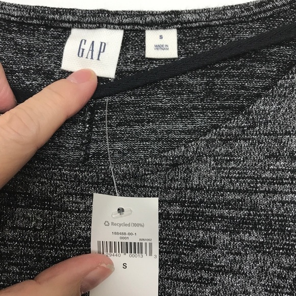 Gap Softspun Long Sleeve Metallic Swing Dress NWT - Picture 5 of 8